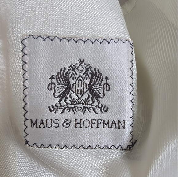Maus & Hoffman Palm Beach Silk and Linen Pink Houndstooth Blazer‎ Size 8 - Picture 14 of 16
